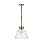 Visual Comfort Studio CP1121BBS Garrett One Light Pendant, Burnished Brass Main Image.jpg