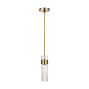 Visual Comfort Studio CP1161BBS Geneva One Light Pendant, Burnished Brass Main Image.jpg