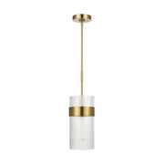 Visual Comfort Studio CP1171BBS Geneva One Light Pendant, Burnished Brass Main Image.jpg