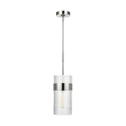Visual Comfort Studio CP1171PN Geneva One Light Pendant, Polished Nickel Main Image.jpg