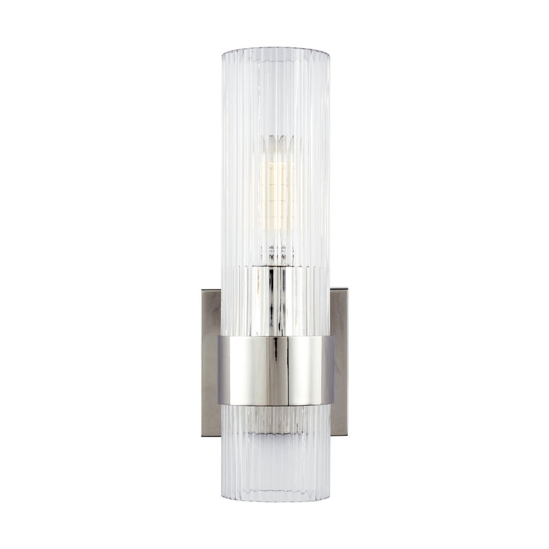 Visual Comfort Studio CV1021PN Geneva One Light Wall Sconce, Polished Nickel Main Image.jpg