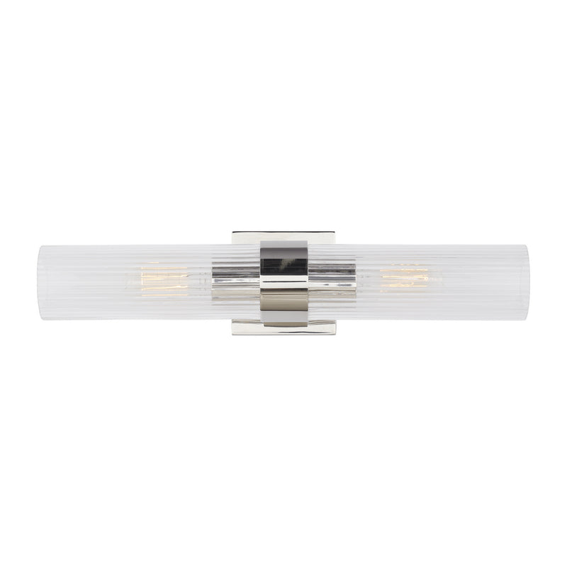 Visual Comfort Studio CV1022PN Geneva Two Light Wall Sconce, Polished Nickel Main Image.jpg