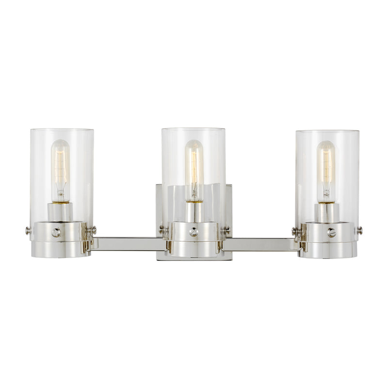 Visual Comfort Studio CW1003PN Garrett Three Light Vanity, Polished Nickel Main Image.jpg