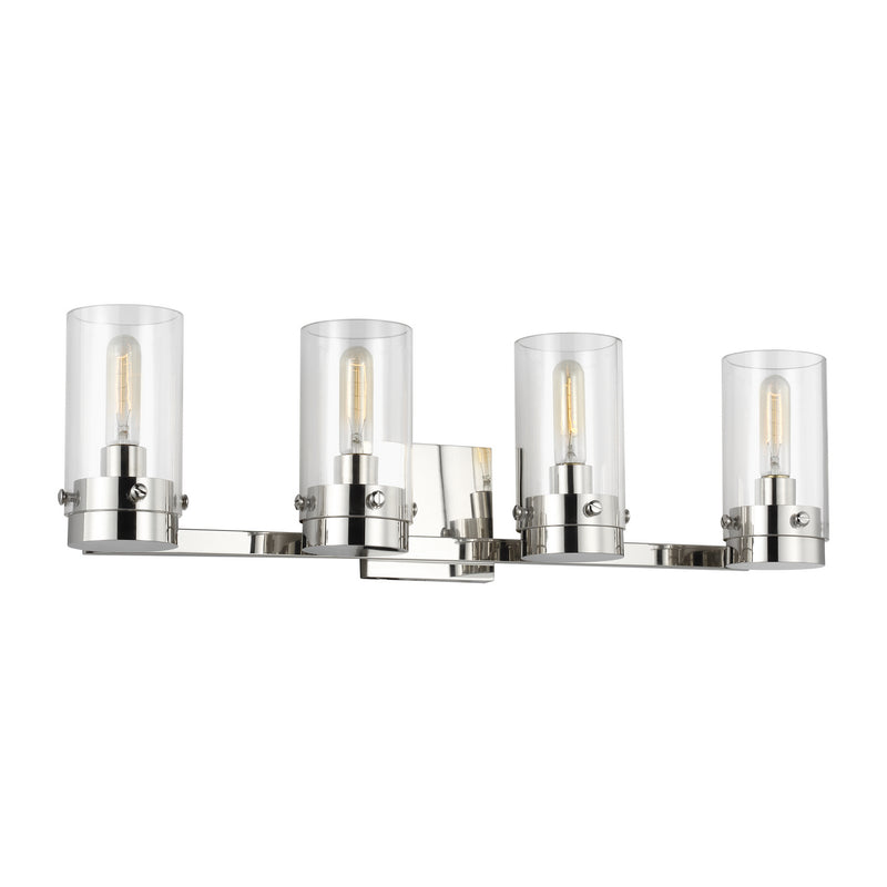 Visual Comfort Studio CW1004PN Garrett Four Light Vanity, Polished Nickel Main Image.jpg