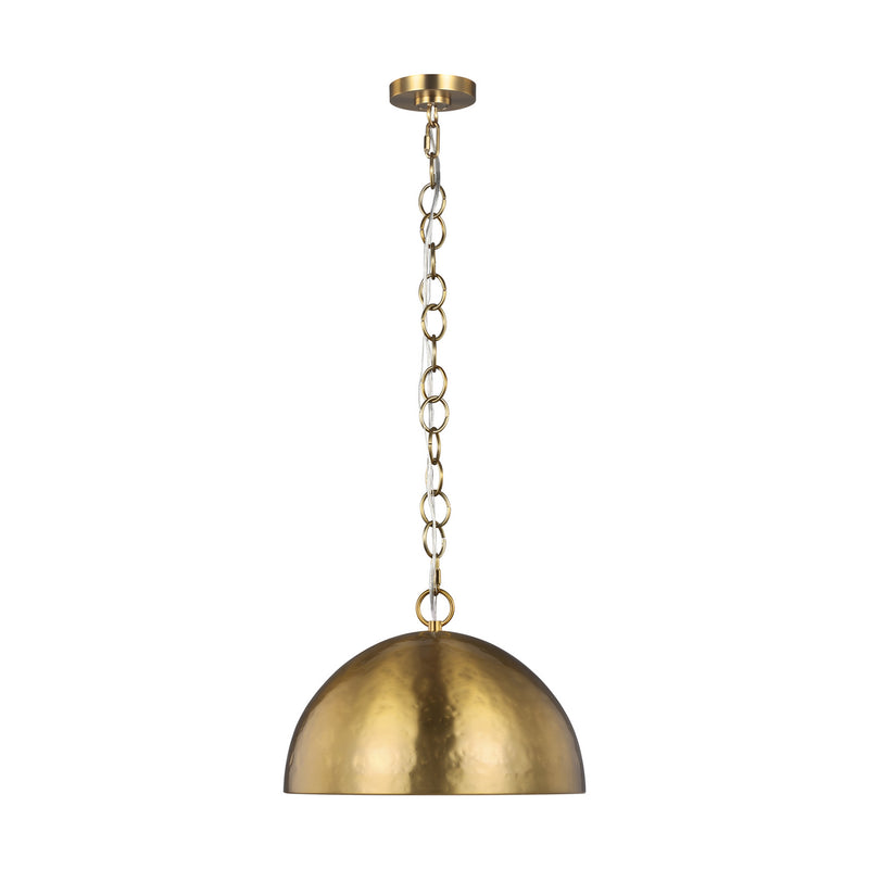 Visual Comfort Studio EP1241BBS Whare One Light Pendant, Burnished Brass Main Image.jpg