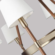 Visual Comfort Studio LC1006TWB Katie Six Light Chandelier, Time Worn Brass Alternate Image.jpg
