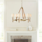 Visual Comfort Studio LC1006TWB Katie Six Light Chandelier, Time Worn Brass Alternate Image 3.jpg