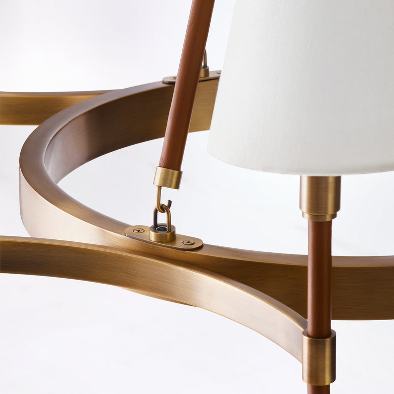 Visual Comfort Studio LC1006TWB Katie Six Light Chandelier, Time Worn Brass Alternate Image 4.jpg