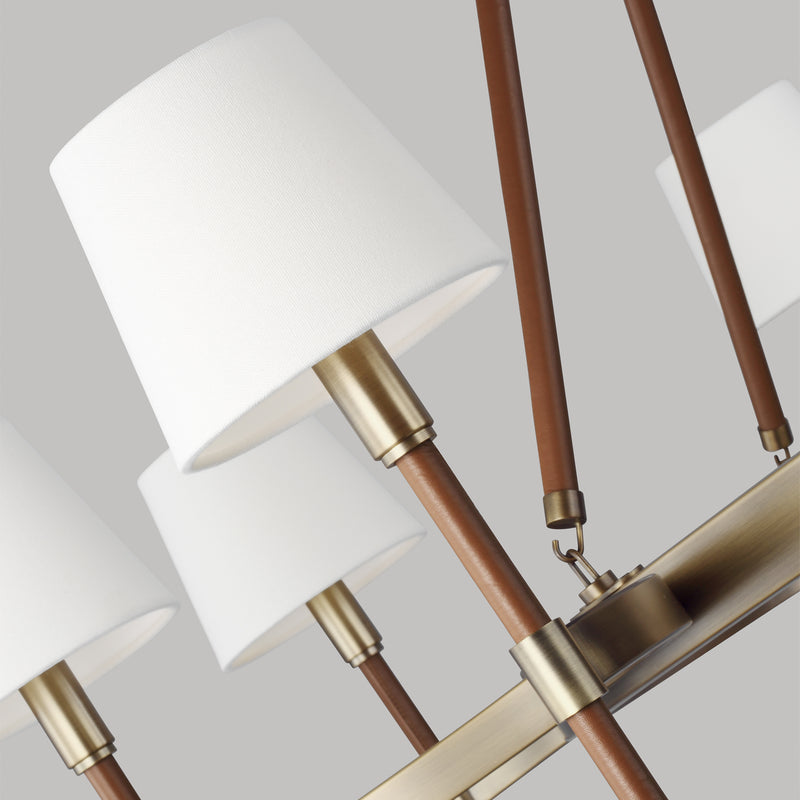 Visual Comfort Studio LC1018TWB Katie Eight Light Chandelier, Time Worn Brass Alternate Image.jpg