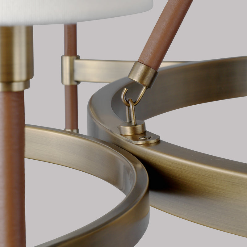 Visual Comfort Studio LC1018TWB Katie Eight Light Chandelier, Time Worn Brass Alternate Image 2.jpg