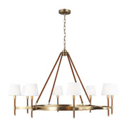 Visual Comfort Studio LC1018TWB Katie Eight Light Chandelier, Time Worn Brass Main Image.jpg
