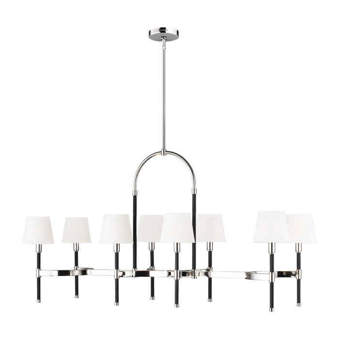 Visual Comfort Studio LC1028PN Katie Eight Light Chandelier, Polished Nickel Main Image.jpg