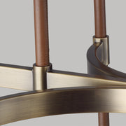 Visual Comfort Studio LC1028TWB Katie Eight Light Chandelier, Time Worn Brass Alternate Image 2.jpg