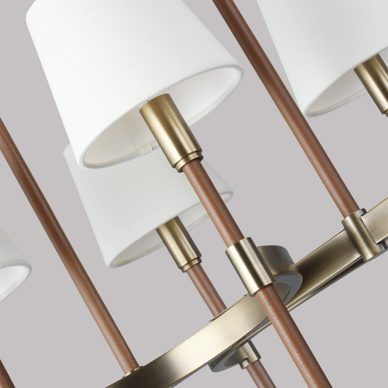 Visual Comfort Studio LC1028TWB Katie Eight Light Chandelier, Time Worn Brass Alternate Image 3.jpg