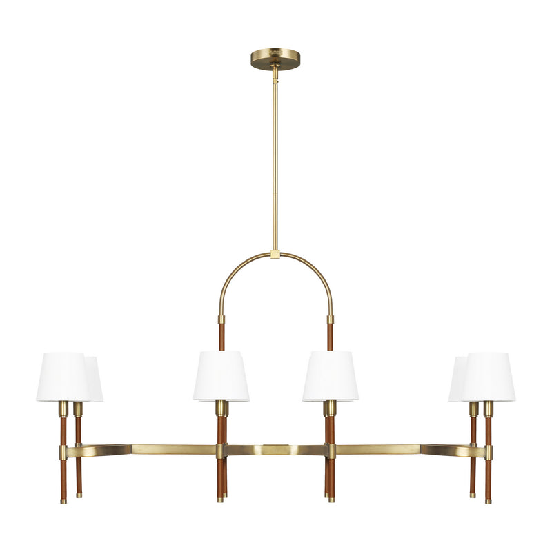 Visual Comfort Studio LC1028TWB Katie Eight Light Chandelier, Time Worn Brass Main Image.jpg