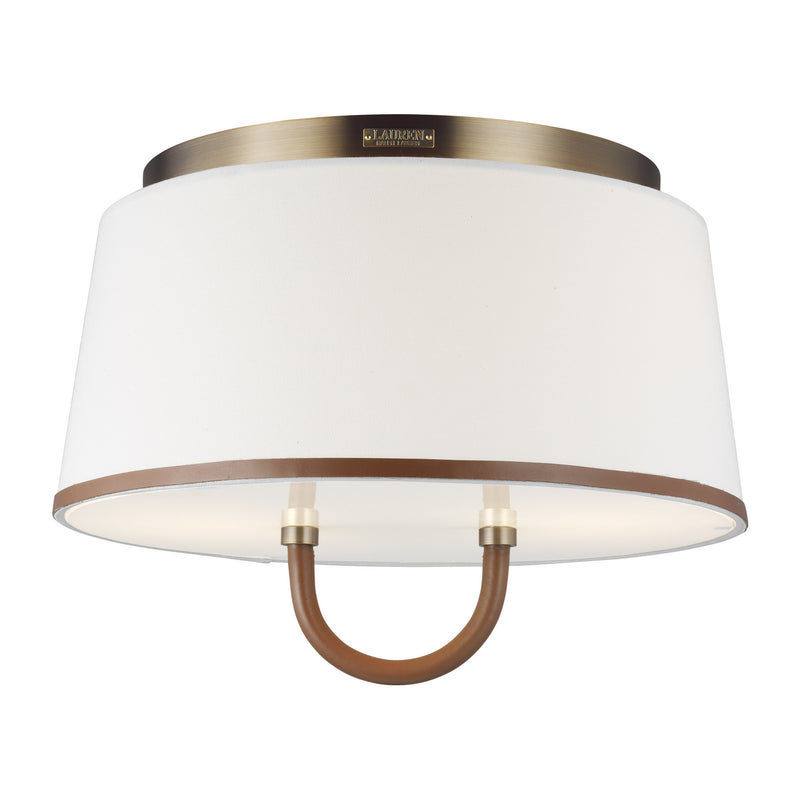 Visual Comfort Studio LF1002TWB Katie Two Light Flush Mount, Time Worn Brass Alternate Image 2.jpg