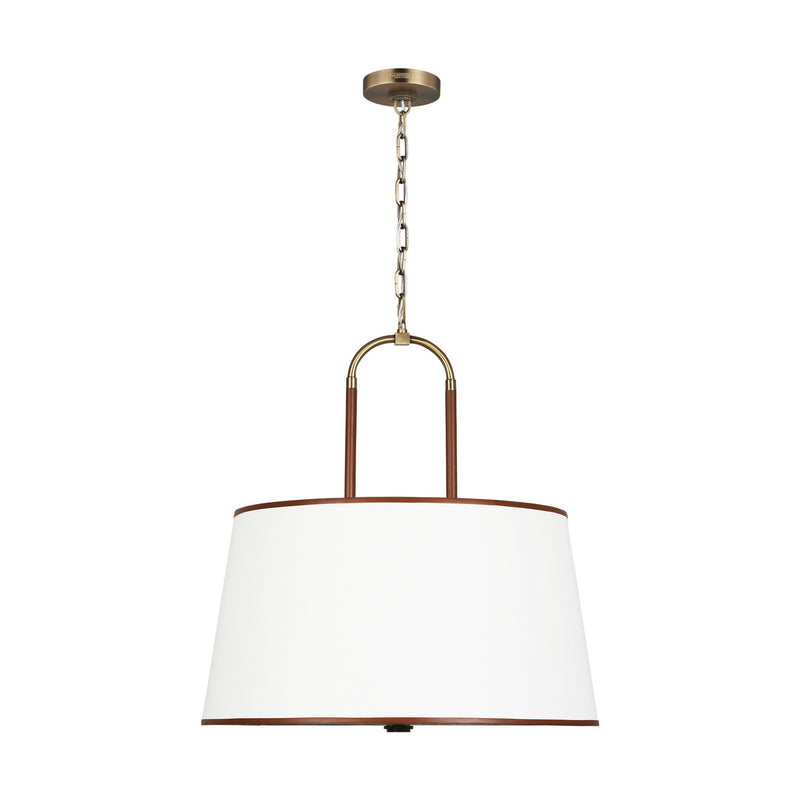 Visual Comfort Studio LP1024TWB Katie Four Light Pendant, Time Worn Brass Main Image.jpg