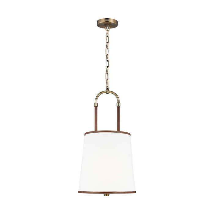 Visual Comfort Studio LP1031TWB Katie One Light Pendant, Time Worn Brass Main Image.jpg