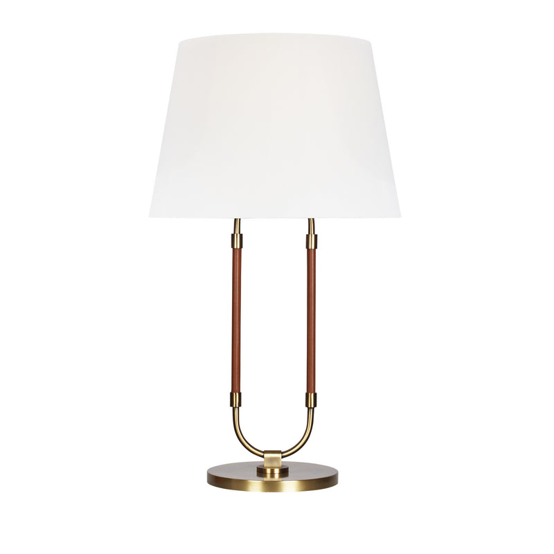 Visual Comfort Studio LT1021TWB1 Katie One Light Table Lamp, Time Worn Brass Main Image.jpg