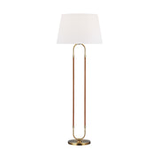 Visual Comfort Studio LT1031TWB1 Katie One Light Floor Lamp, Time Worn Brass Main Image.jpg