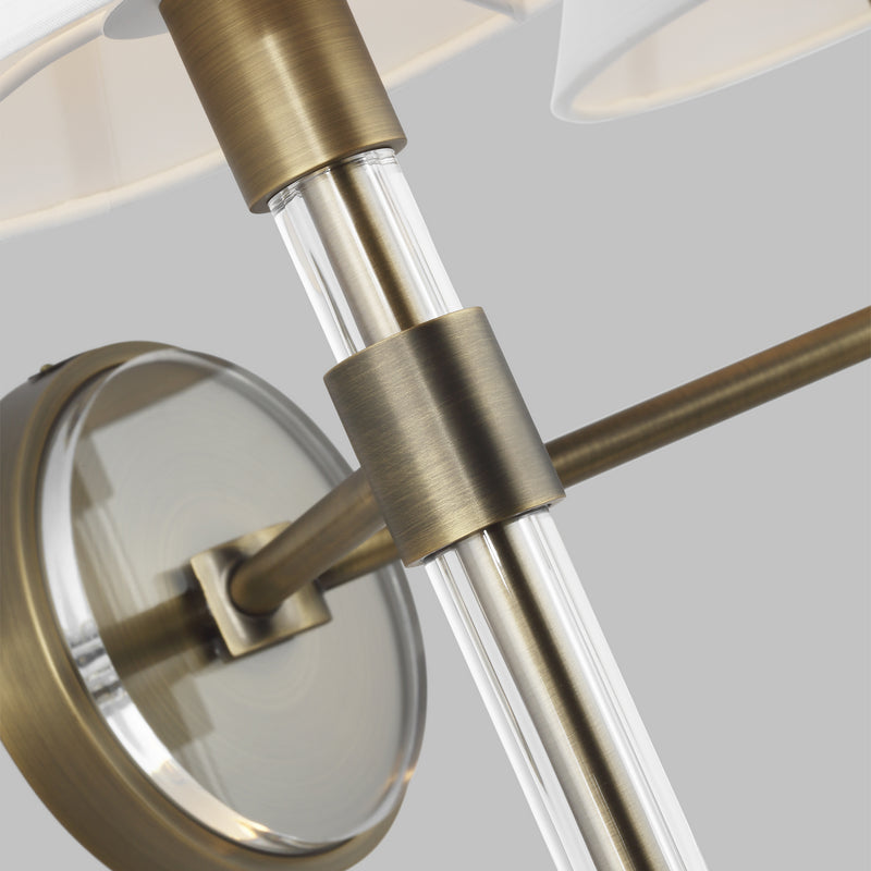 Visual Comfort Studio LV1032TWB Robert Two Light Vanity, Time Worn Brass Alternate Image 2.jpg