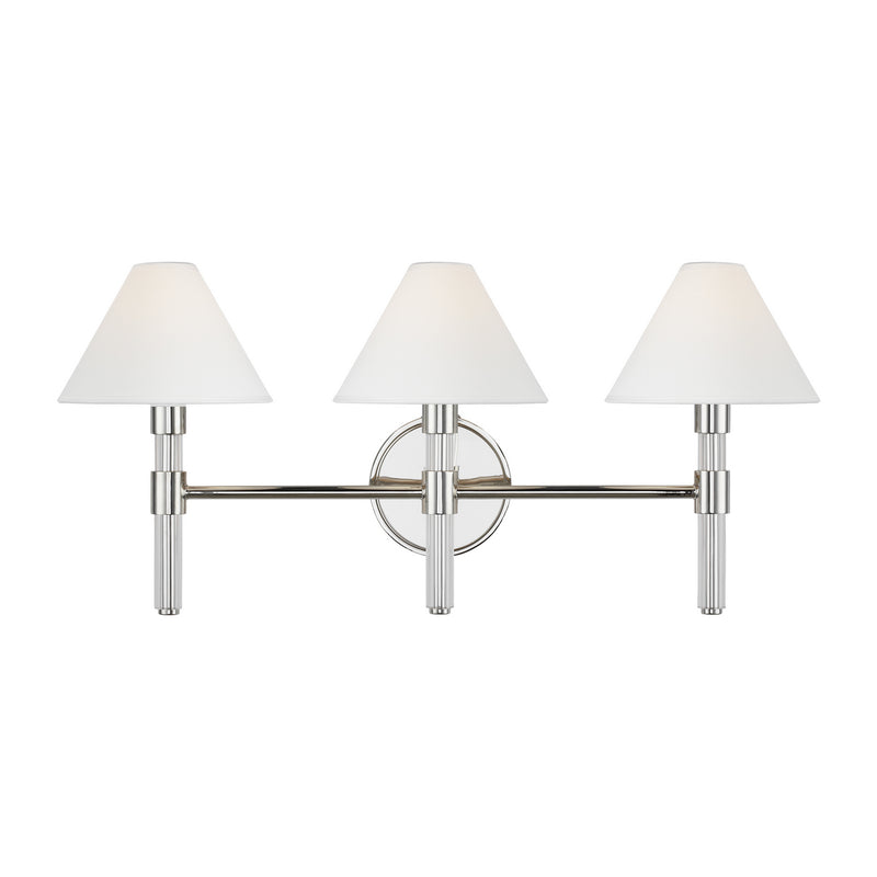 Visual Comfort Studio LV1043PN Robert Three Light Vanity, Polished Nickel Main Image.jpg