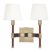 Visual Comfort Studio LW1022TWB Katie Two Light Wall Sconce, Time Worn Brass Main Image.jpg