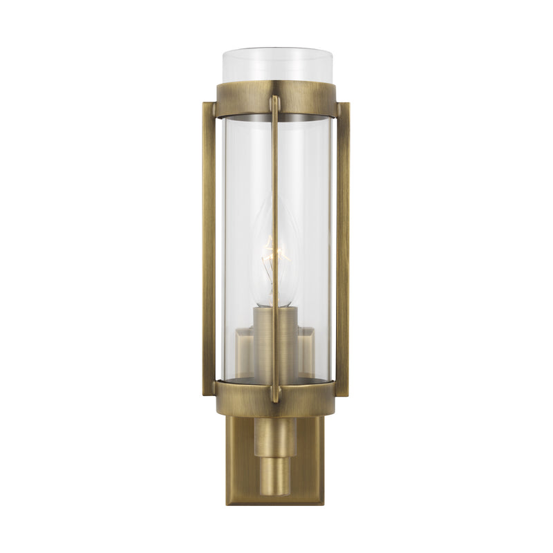 Visual Comfort Studio LW1031TWB Flynn One Light Wall Sconce, Time Worn Brass Main Image.jpg