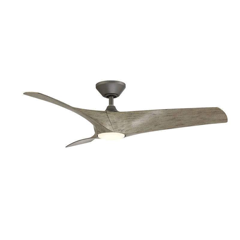 Modern Forms Fans FR-W2006-52L-GH/WW 52"Ceiling Fan, Graphite/Weathered Wood