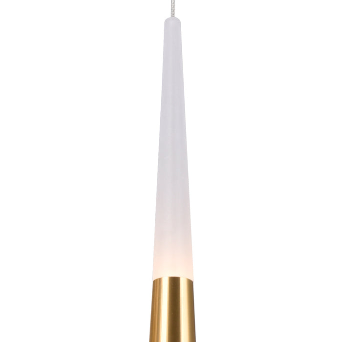 CWI Lighting 1103P5-1-602 Andes LED Mini Pendant, Satin Gold Alternate Image.jpg