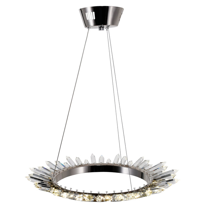 CWI Lighting 1108P24-613 Arctic Queen LED Chandelier, Polished Nickel Alternate Image 2.jpg