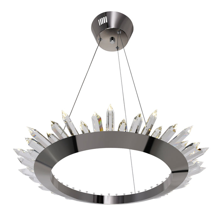 CWI Lighting 1108P24-613 Arctic Queen LED Chandelier, Polished Nickel Alternate Image 3.jpg