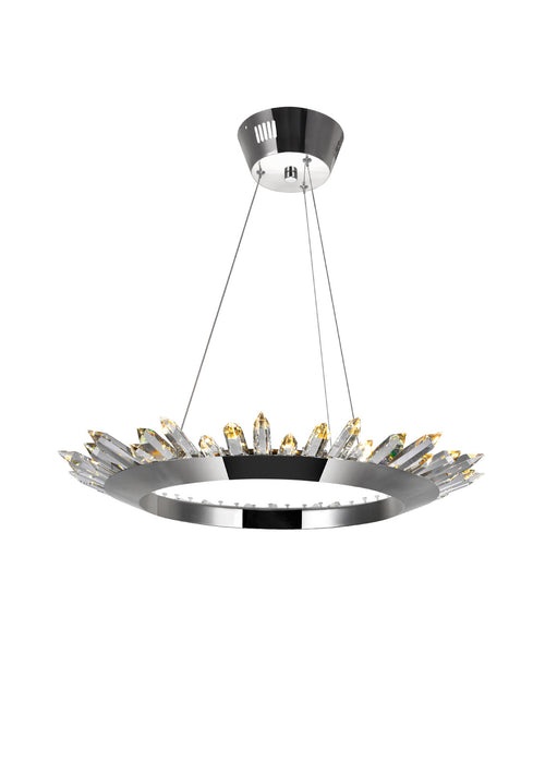 CWI Lighting 1108P24-613 Arctic Queen LED Chandelier, Polished Nickel Main Image.jpg