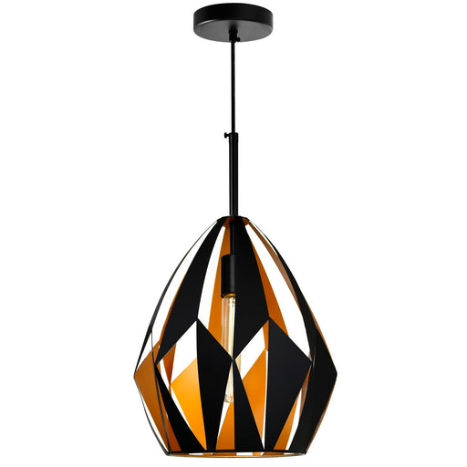 CWI Lighting 1114P12-1-271 Oxide One Light Pendant Black & Copper.jpg