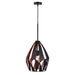 CWI Lighting 1114P20-1-271 Oxide One Light Pendant Black & Copper Alt 1.jpg