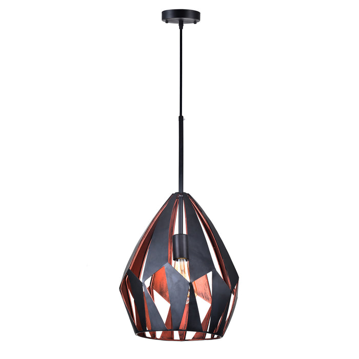 CWI Lighting 1114P20-1-271 Oxide One Light Pendant Black & Copper Alt 3.jpg