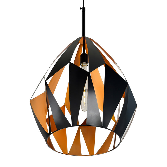 CWI Lighting 1114P20-1-271 Oxide One Light Pendant Black & Copper Alt 7.jpg