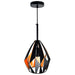 CWI Lighting 1114P8-1-271 Oxide One Light Mini Pendant Black & Copper Alt 1.jpg