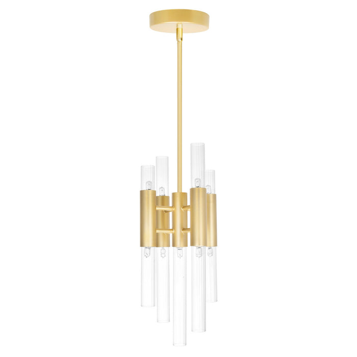 CWI Lighting 1120P8-9-602 Orgue LED Mini Pendant Satin Gold Alt 2.jpg