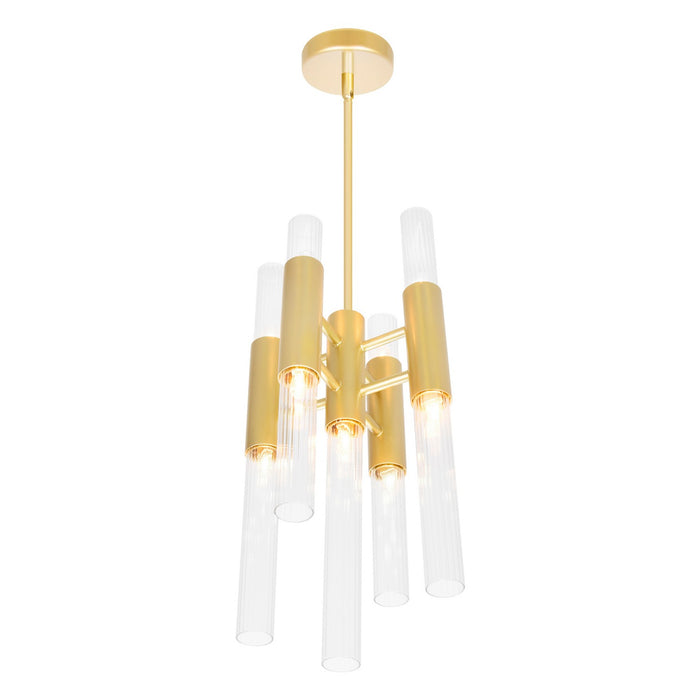 CWI Lighting 1120P8-9-602 Orgue LED Mini Pendant Satin Gold Alt 3.jpg