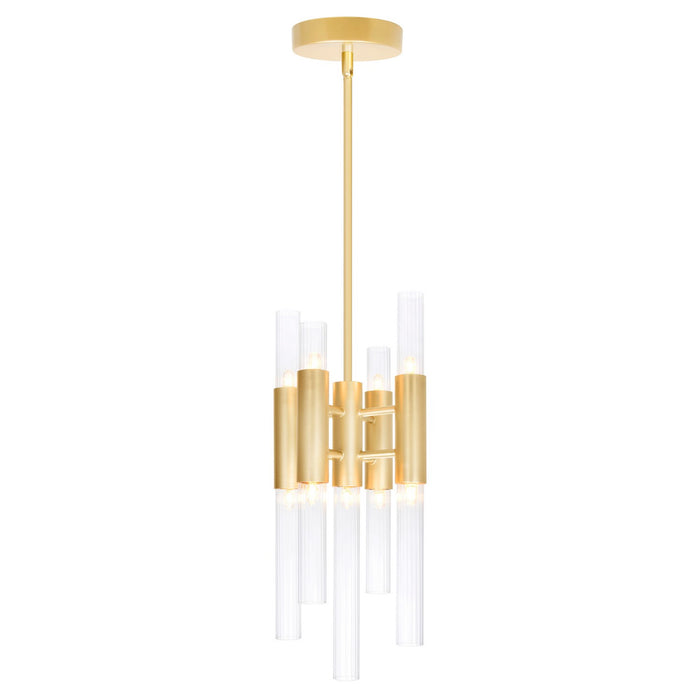 CWI Lighting 1120P8-9-602 Orgue LED Mini Pendant Satin Gold.jpg