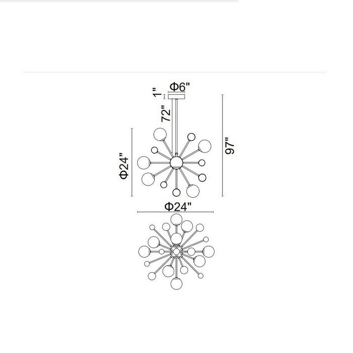 CWI Lighting 1125P24-11-268 Element LED Chandelier Sun Gold Alt 5.jpg