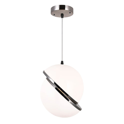 CWI Lighting 1148P10-1-613 Gemini LED Mini Pendant Polished Nickel Alt 1.jpg