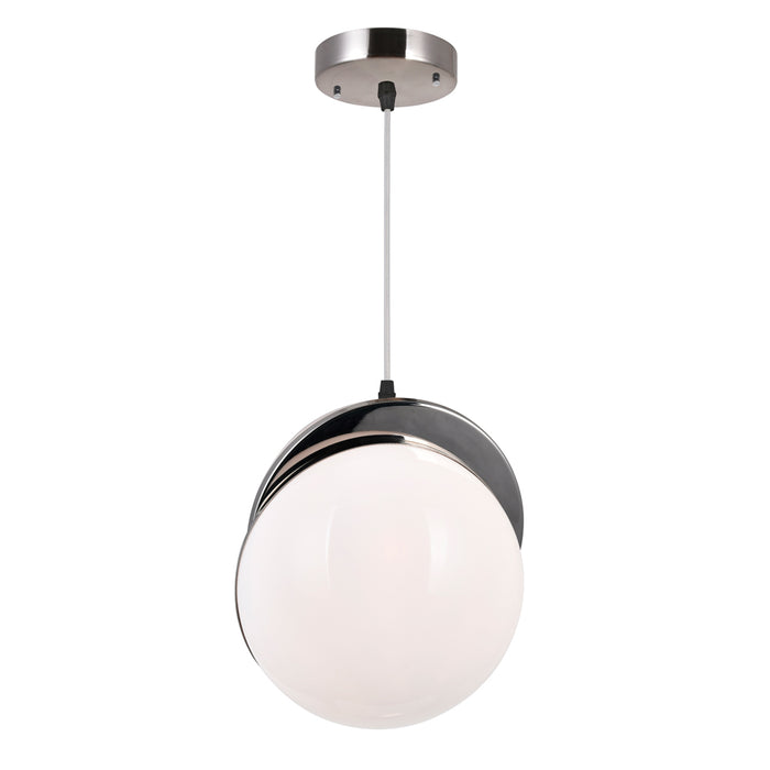 CWI Lighting 1148P10-1-613 Gemini LED Mini Pendant Polished Nickel Alt 2.jpg