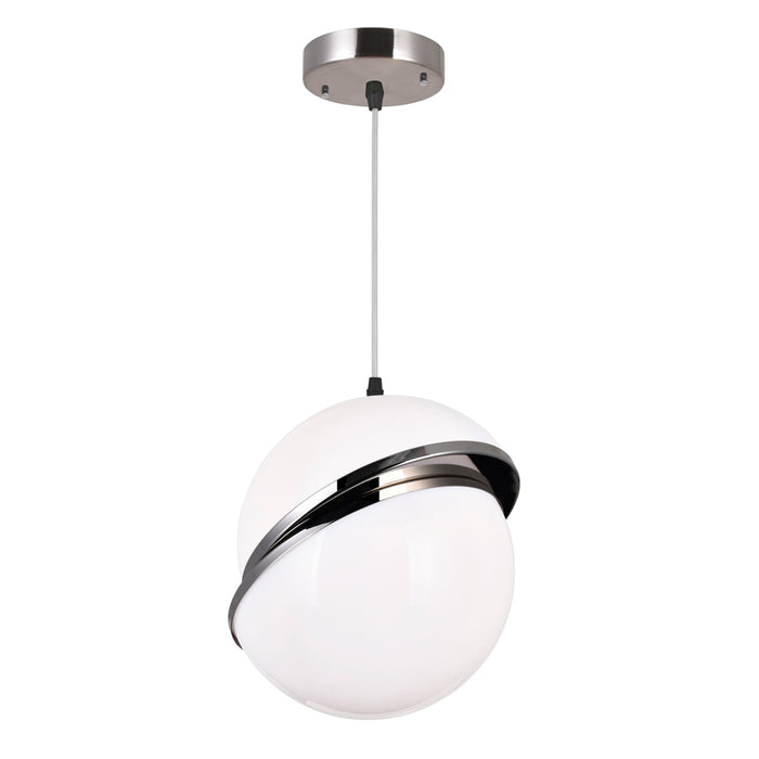 CWI Lighting 1148P10-1-613 Gemini LED Mini Pendant Polished Nickel Alt 3.jpg