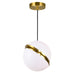 CWI Lighting 1148P10-1-624 Gemini LED Mini Pendant Brass Alt 3.jpg