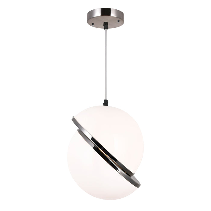 CWI Lighting 1148P12-1-613 Gemini LED Pendant Polished Nickel Alt 1.jpg