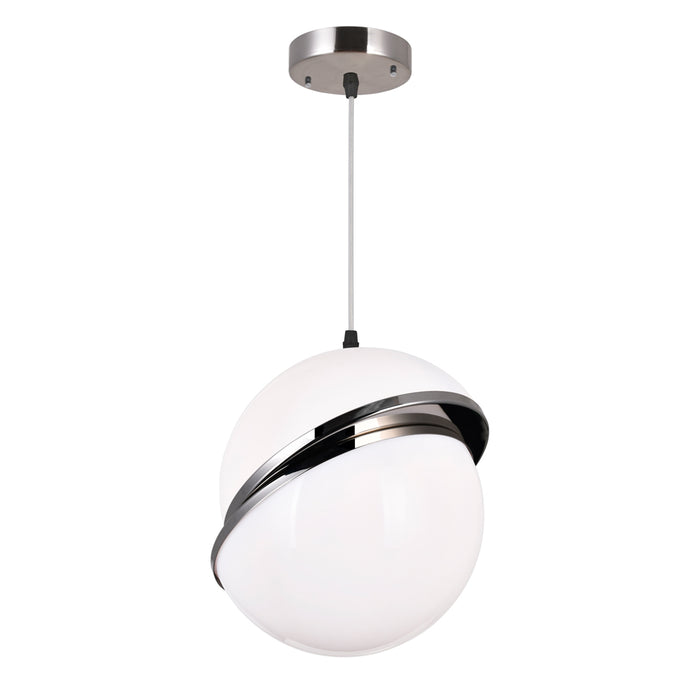 CWI Lighting 1148P12-1-613 Gemini LED Pendant Polished Nickel Alt 3.jpg