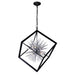 CWI Lighting 1178P22-6-601 Starburst Six Light Chandelier Chrome & Black Alt 3.jpg