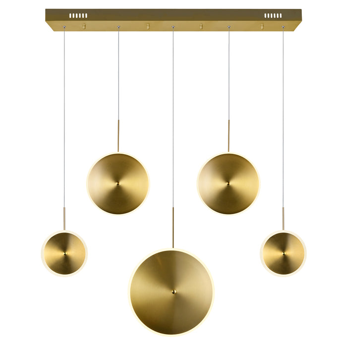 CWI Lighting 1204P43-5-625 Ovni LED Island/Pool Table Chandelier Brass Alt 2.jpg